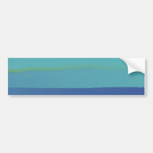 Eindrücke in Aquamarin und blau Autoaufkleber