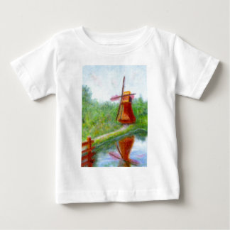 Eindrucks-Windmühle, das Shirt des Babys