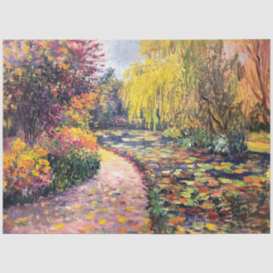 Eindrucksvolle Dekoration des Herbstgartens Seidenpapier