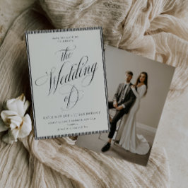 EINDRUCKSVOLLE Hochzeit Terminankündigung Foto Save The Date