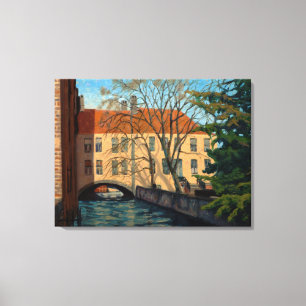 Eindrucksvolle impressionistische Kunst in Brügge Leinwanddruck