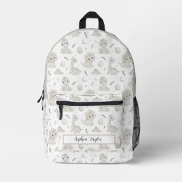 Eindrucksvolle Wasserfarbe-Dinosaurier-Muster-Kind Bedruckter Rucksack
