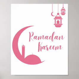 Eindrucksvoller Ramadan Kareem Roter Halbmond & La Poster