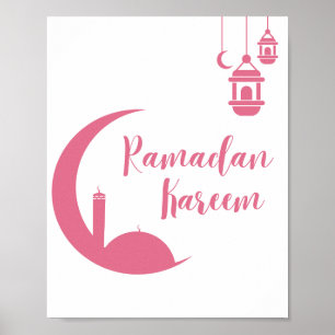 Eindrucksvoller Ramadan Kareem Roter Halbmond & La Poster