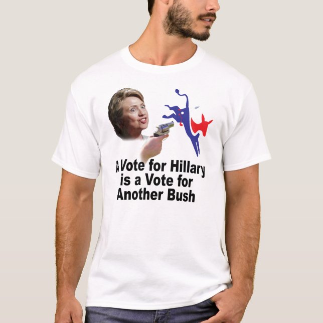Eine Abstimmung für Hillary ist eine Abstimmung T-Shirt (Vorderseite)
