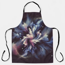 Eine abstrakte Galaxie, die das Geheimnis der Schürze