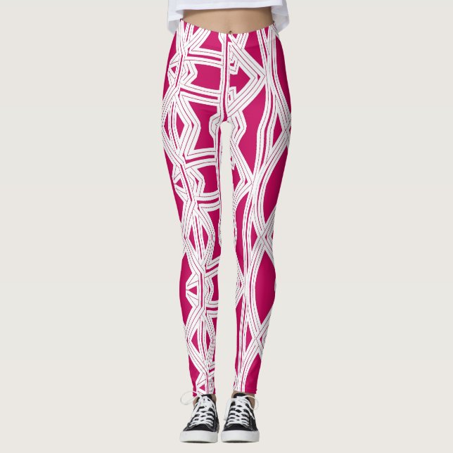 Eine abstrakte Leggings "Ratti_Creative_Arts" (Vorderseite)
