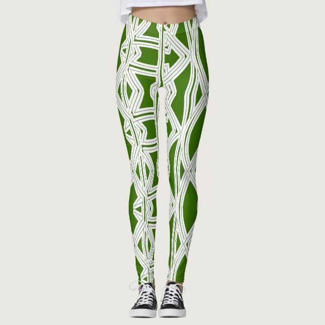 Eine abstrakte Leggings "Ratti_Creative_Arts" (Vorderseite)