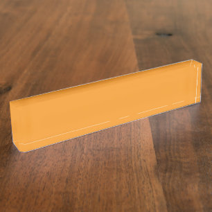 Eine abstrakte Mischung aus Orange, Rot und Gel Namensplakette