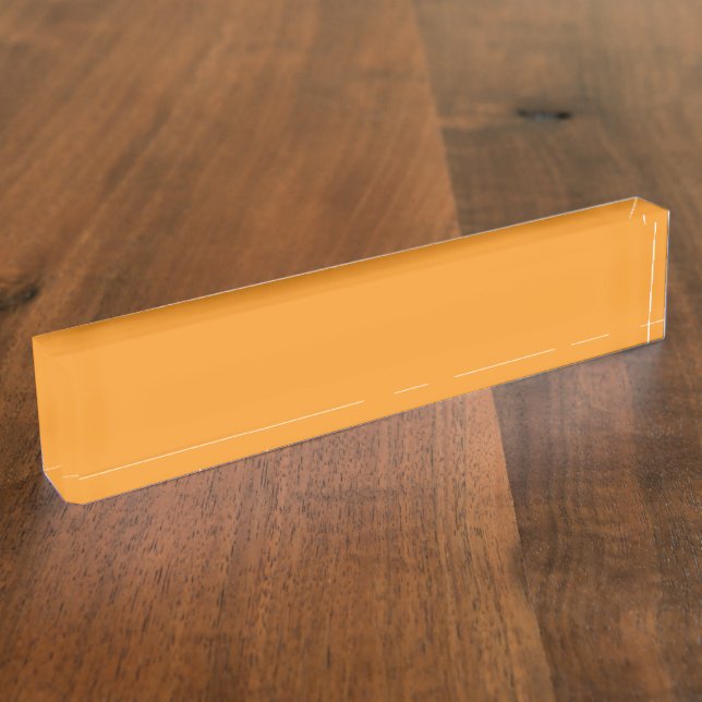 Eine abstrakte Mischung aus Orange, Rot und Gel Namensplakette (Seite)