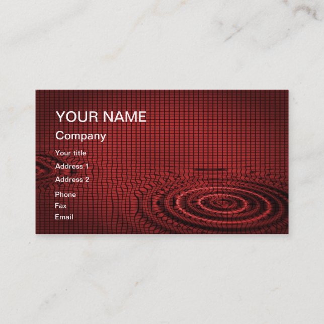 Eine abstrakte Visitenkarte zum Anpassen (Vorderseite)