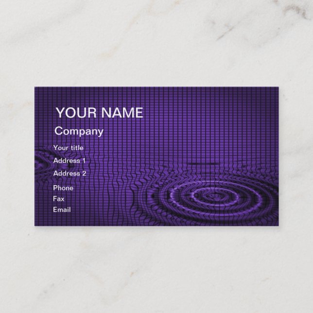 Eine abstrakte Visitenkarte zum Anpassen (Vorderseite)