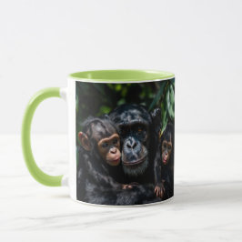 Eine Affenmutter liebt ihre Familie. Tasse