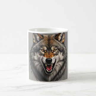 Eine aggressive Wolf-Tasse Kaffeetasse