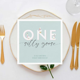 Eine Alberne Gans 1. Geburtstag Niedlich Serviette