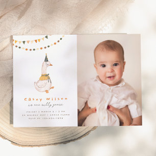 Eine Alberne Gänse-Foto Geburtstagsparty Einladung