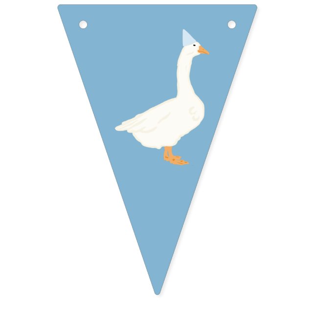 Eine Alberne Gänse zum ersten Geburtstag Wimpelkette (Sechste Fahne)