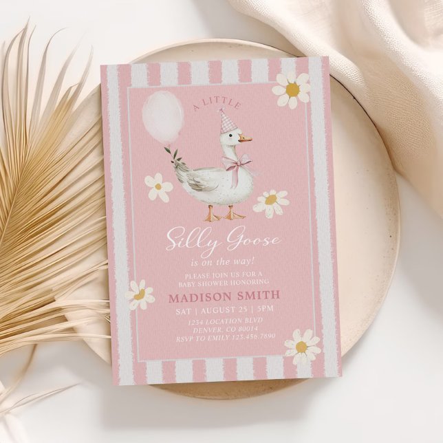Eine Alberne Gänsedaisy-Girl-Babydusche Einladung (Von Creator hochgeladen)