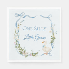 Eine Alberne Gänsegeburtfarbe Serviette