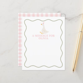 Eine Alberne Gänsekapsel zum ersten Geburtstag