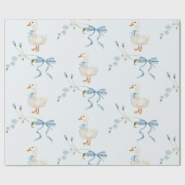 Eine Alberne kleine Gänse Geburtstagsfarbe Geschenkpapier