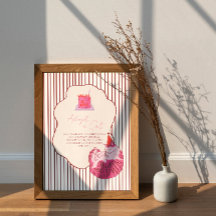 Eine alberne rosa Katze wird 1