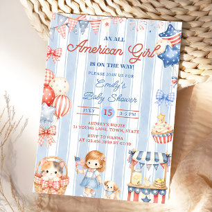 Eine All American Girl Babyparty-Einladung Einladung