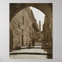 Eine Allee im alten Jerusalem