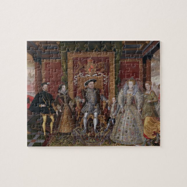 Eine Allegorie der Tudor Reihenfolge: Die Familie (Horizontal)