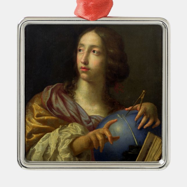 Eine Allegorie von Astronomie Silbernes Ornament (Vorne)