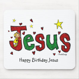 Eine alles- Gute zum Geburtstagjesus-Umarmung von Mousepad