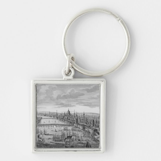 Eine allgemeine Ansicht der Stadt von London Schlüsselanhänger (Vorne)