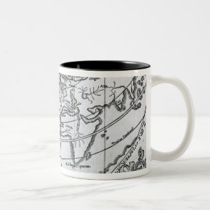 Eine allgemeine Karte Zweifarbige Tasse