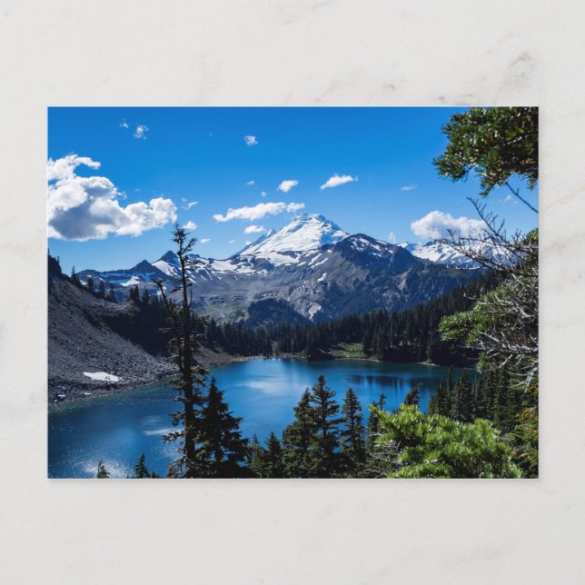 Eine alpine Ansicht von Mt-Bäcker vom Baker See Postkarte (Vorderseite)