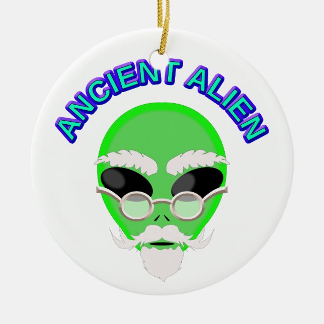 Eine alte Alien Keramikornament (Vorne)