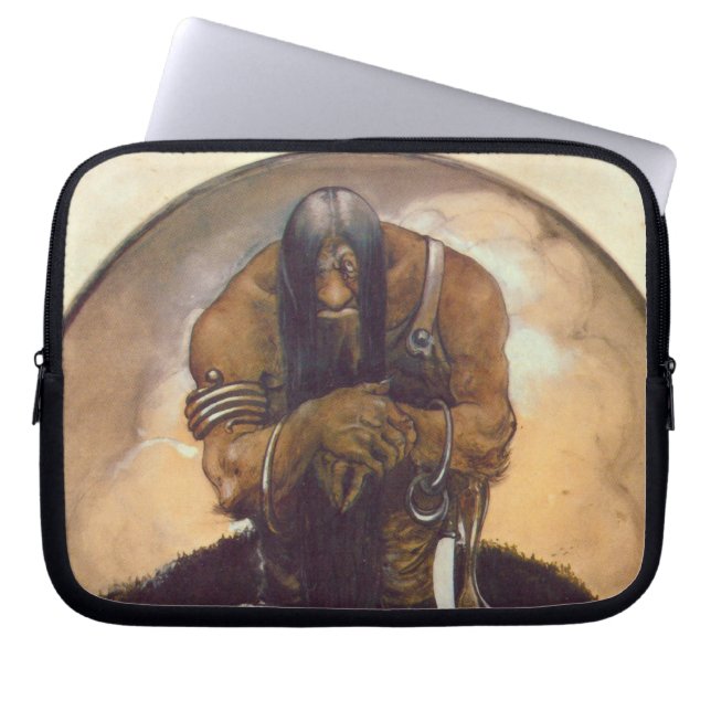Eine alte Bergtrolle Laptopschutzhülle (Vorderseite)