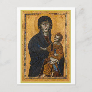 Eine alte Madonna und Kind Urlaub Weihnachten Postkarte