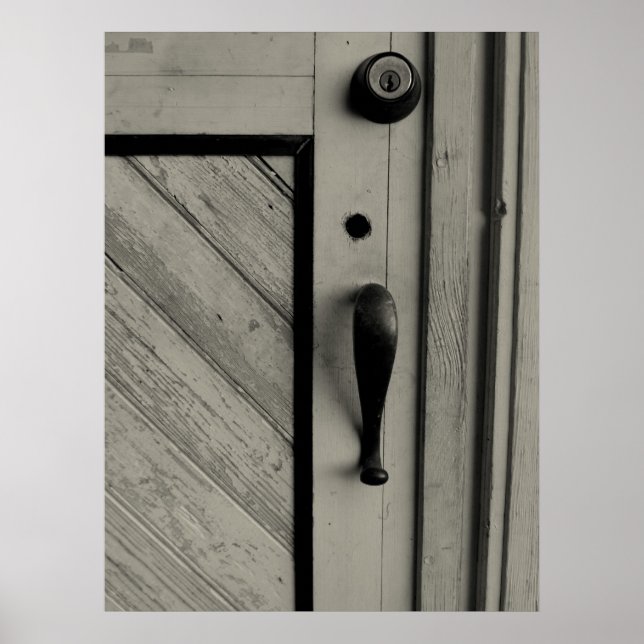 Eine alte Tür Poster (Vorne)