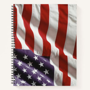 Eine amerikanische Flagge - US Flagge Notizbuch