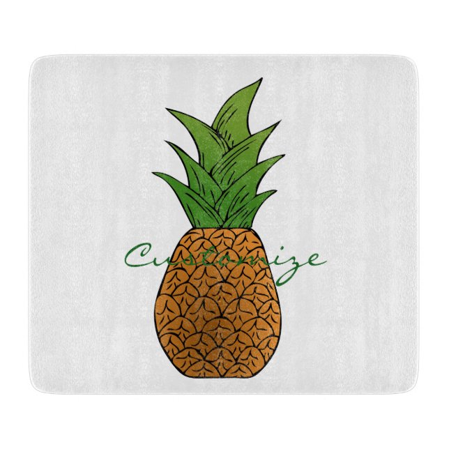 Eine Ananas-Thunder_Cove Schneidebrett (Vorderseite)