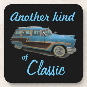 Eine andere Art klassischer 1956 Woodie Station Wa Getränkeuntersetzer