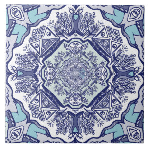 Eine andere blaue China inspiriert Design Keramik Fliese