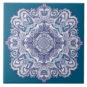 Eine andere blaue China inspiriert Design Keramik Fliese