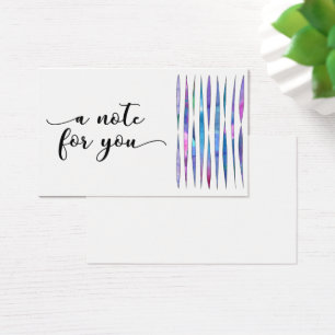 "eine Anmerkung für Sie" Typografie mit abstrakte