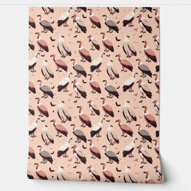 Eine Ansammlung von Vultures Pattern Tapete (Abrollen)