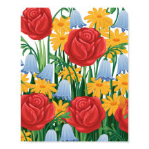 Eine anschauliche Darstellung von Blume Poster