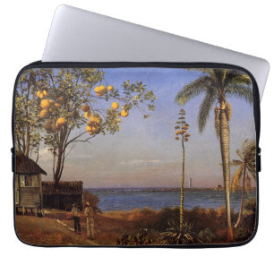 Eine Ansicht auf den Bahamas von Bierstadt Albert. Laptopschutzhülle