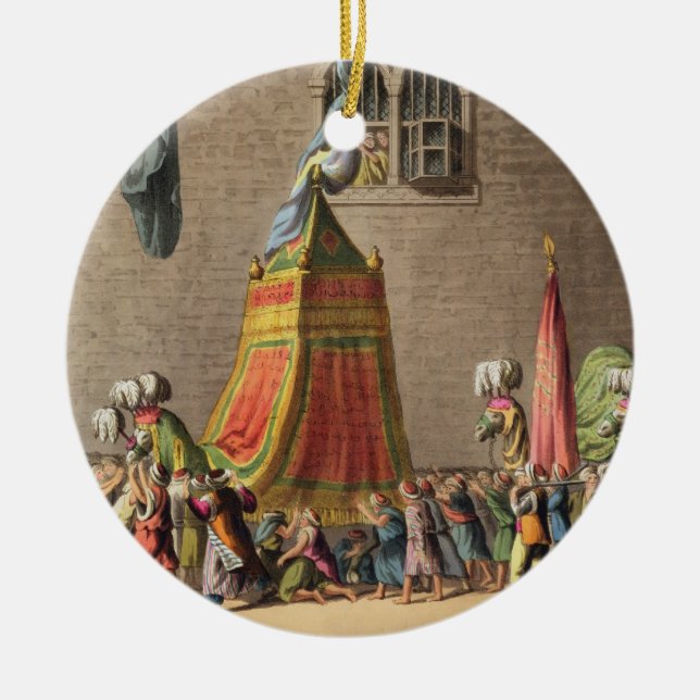 Eine Ansicht der großartigen Prozession des Keramik Ornament (Vorne)