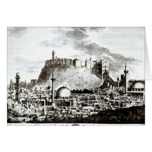 Eine Ansicht der Stadt und des Schlosses von