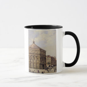 Eine Ansicht des Baptistry in Florenz (Platte) Tasse